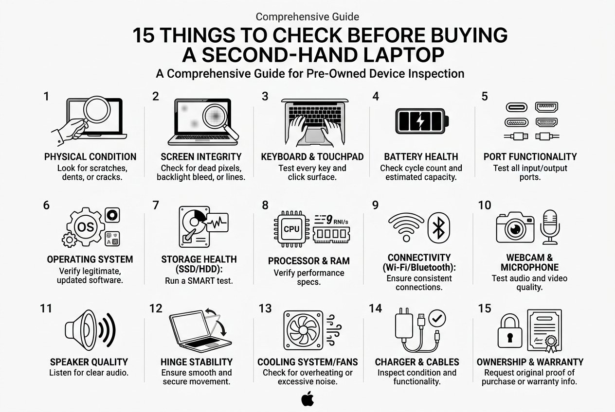 15 Things to Check Before Buying a Second-Hand or Pre-Owned Laptop